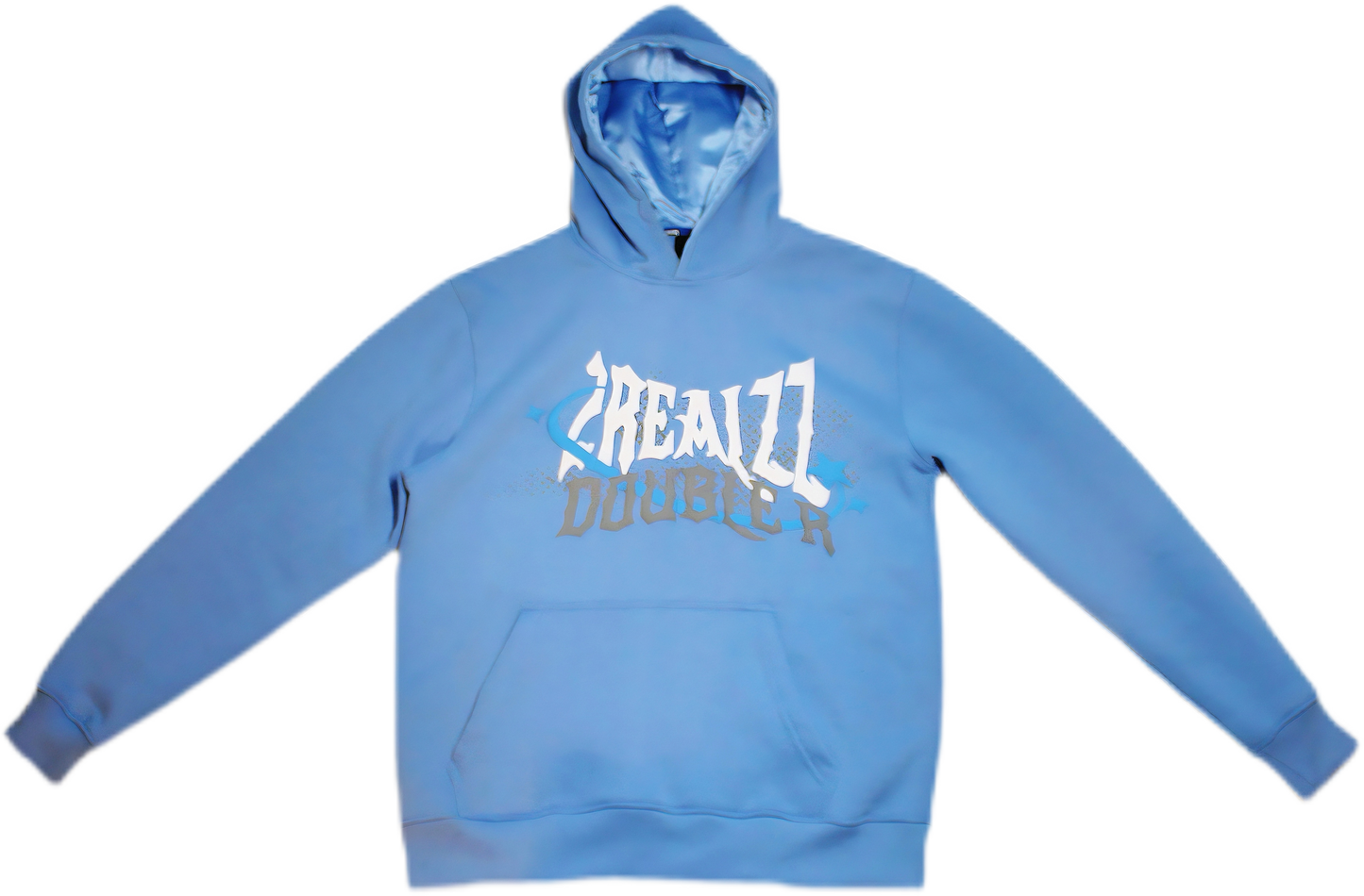 Urban Streetwear Hoodie - Baby Blue