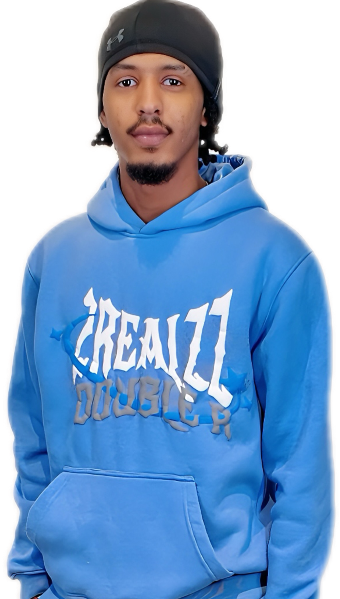 Urban Streetwear Hoodie - Baby Blue