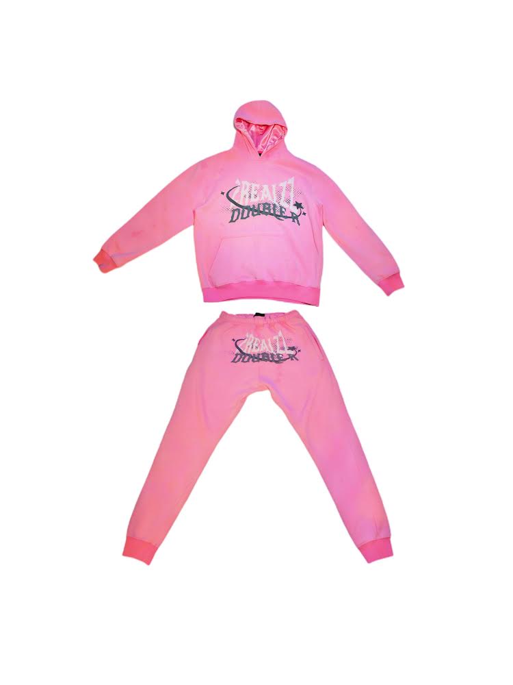 Urban Streetwear Tracksuit - Pink