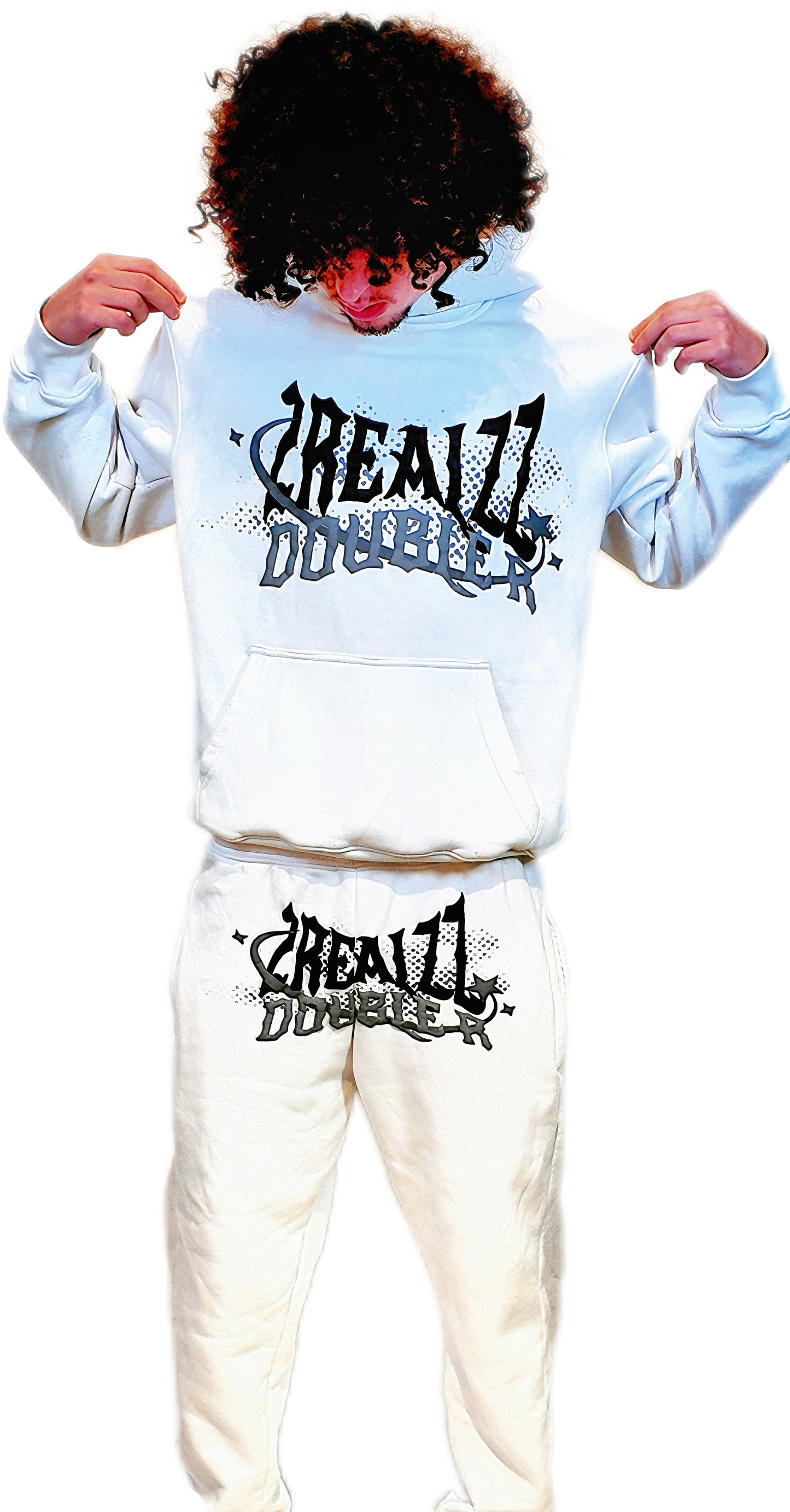 Urban Streetwear Tracksuit - White