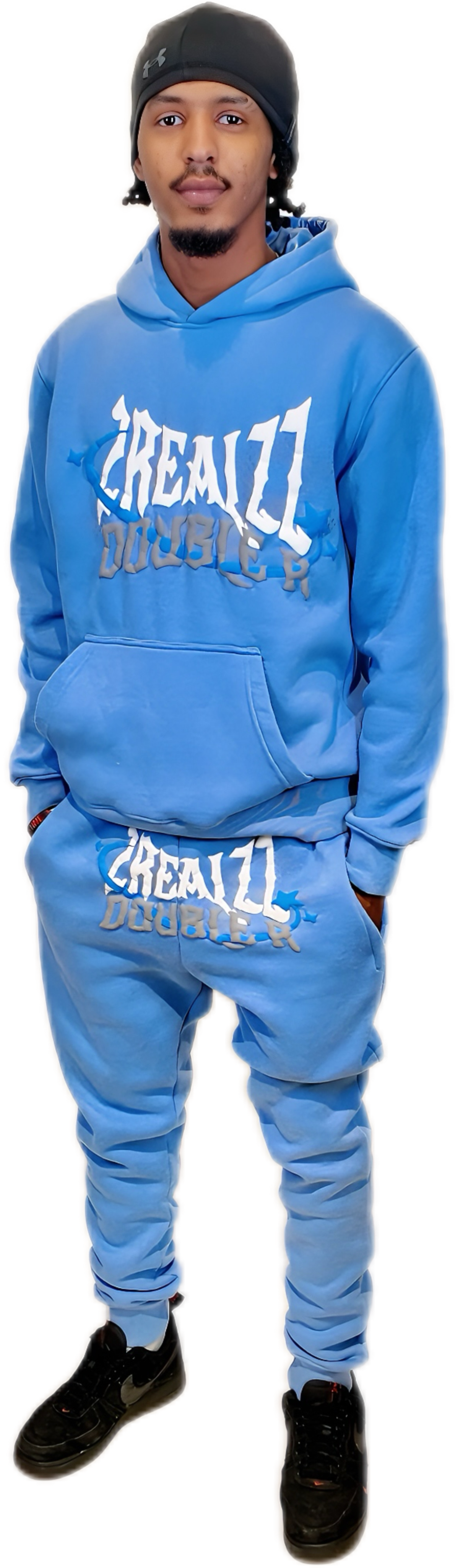 Urban Streetwear Tracksuit - Baby Blue